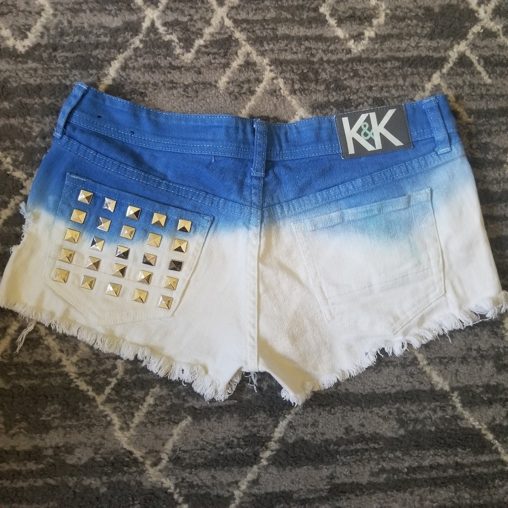 Kendall & Kylie Cutoff Distressed Studded Shorts